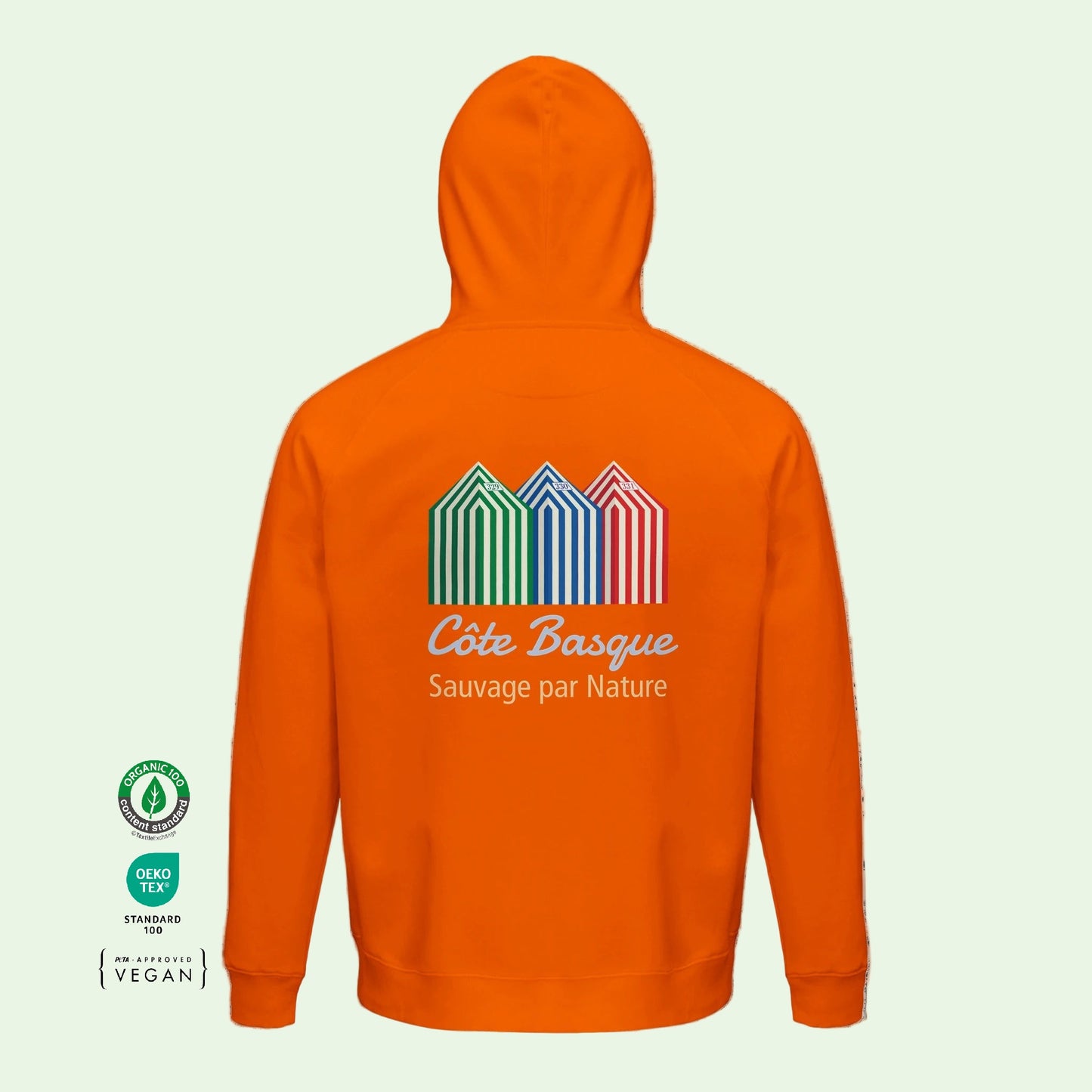 Unisex Organic Recycled Hoodie (Côte Basque Sauvage)